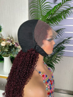 Peluca rizada pixie 13*4 sdd de cabello humano 100% natural de alta densidad