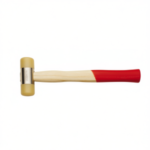 Marteau en bois avec manche rouge, longueur L, hauteur H, largeur L, pour travaux de menuiserie - Product Image 2