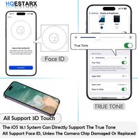 Écran TFT HQESTARX 14 Pro Max 6,7 pouces 80Hz avec numériseur tactile 3D (modèles A3084/A3295/A3296/A3297) et capuchon d'objectif 1000CD+