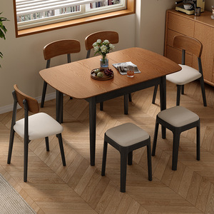 Tavolo da Pranzo Allungabile: Tavolo Due-in-Uno in Stile Vintage per Case Piccole - Product Image 3
