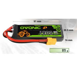 OVONIC 5200mAh 7.4V <span class=keywords><strong>11.1V</strong></span> Lipo 배터리 대용량 FPV 드론 모델 항공기 <span class=keywords><strong>RC</strong></span> 부품 업그레이드 - Product Image 3