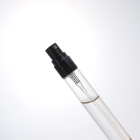 Flacons de parfum vides en verre de 2 ml, 3 ml, 5 ml, 10 ml avec bouchon à vis, atomiseur à fine brume noir/doré/argenté pour échantillons de voyage