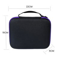 Boîte de rangement de voyage pour huiles essentielles, coque EVA, fermeture éclair, étanche, antichoc, taille et couleur personnalisables
