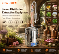 Distillateur de bureau pour hydrolat de menthe, mini-appareil électrique en acier inoxydable pour aromathérapie domestique et fabrication d'hydrolat DIY