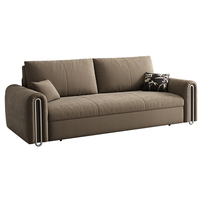 Canapé-lit convertible moderne en tissu avec rangement sous le siège pour salon, appartement, chambre d'amis