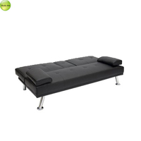 Canapé-lit moderne multifonctionnel avec 2 fauteuils et table basse pliante pour chambre/salon/hôtel/appartement