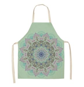 Tablier à motif Mandala occulte, tablier de cuisine <span class=keywords><strong>Datura</strong></span>, tablier à bavette pour adulte - Product Image 1