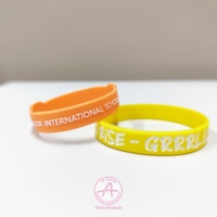 Bracelet PVC promotionnel, logo personnalisé pour la notoriété de la marque, idéal pour le marketing et la publicité