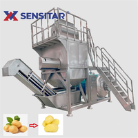 10Ton Per Uur Automatische Grootschalige Druk Stoomschiller Aardappel Stoomschilmachine Stoomschiller Voor Perzik
