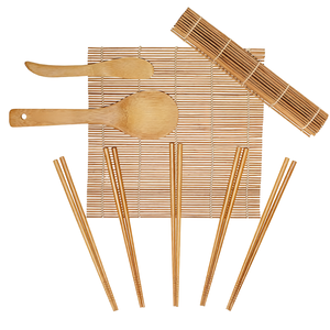 <span class=keywords><strong>Kit</strong></span> de <span class=keywords><strong>sushi</strong></span> en bambou naturel biodégradable, outils de roulage de <span class=keywords><strong>sushi</strong></span> manuels pour les débutants à la maison, <span class=keywords><strong>Maki</strong></span> Nori Roll - Product Image 1