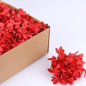 Pressé naturel 100 g/sac grande feuille hortensia tête flottant fleurs séchées pour bricolage décoration fleurs préservées - Product Image 4