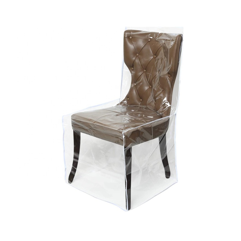 Водонепроницаемый сверхпрочный обеденный прозрачный защитный чехол для стула из ПВХ Пластиковые чехлы для обеденных стульев с подставкой