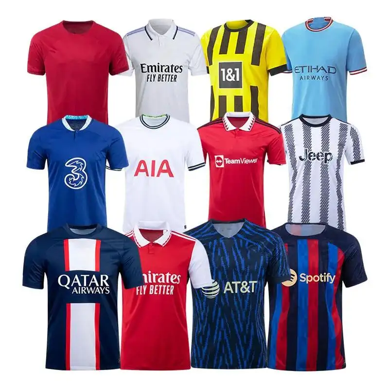 Retro Voetbal Jersey Fabriek Voetbal Shirts Custom Voetbal Jersey Voetbal Camisas De Futebol Voet Maillot
