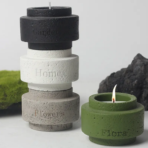 Bougie en cire de soja DIY de style nordique, élégant bougeoir en marbre, décoration d'aromathérapie, motif de fruits, ambiance cosy à la maison, Diwali, bars - Product Image 3