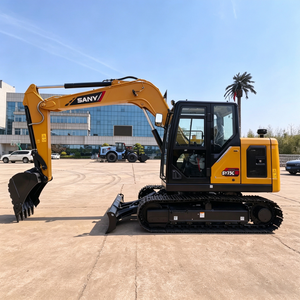 Excavadora Hidráulica de Orugas SY75C de 7 Toneladas con Motor y Caja de Cambios PLC para Construcción y Movimiento de Tierras con 1 Año de Garantía - Product Image 1