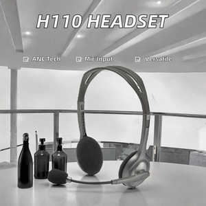 Micro-casque stéréo avec prise jack 3,5 mm pour Logitech H110, original, pour les réunions en ligne au bureau, les jeux, métal durable - Product Image 2