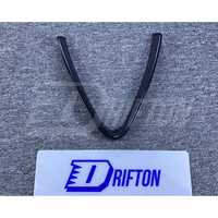 Grille de pare-chocs avant en fibre de carbone sèche de style Quad pour Alfa Romeo Giulia