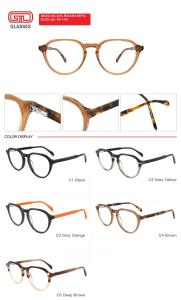 <span class=keywords><strong>2023</strong></span> Vintage grueso redondo Metal acetato Retro anteojos marcos tortuga gafas <span class=keywords><strong>para</strong></span> hombres y mujeres - Product Image 2