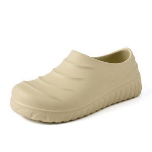 Sandales compensées pour femmes, couleur kaki, talon de 4 cm, antidérapantes, imperméables, résistantes à l'huile, confortables et souples, idéales pour le personnel de cuisine - Product Image 5