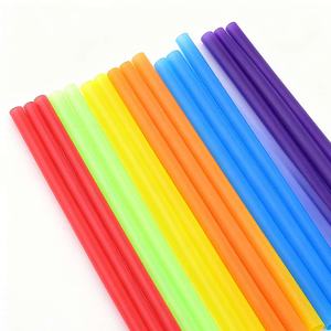 Pailles à boire jetables en <span class=keywords><strong>plastique</strong></span> colorées pour Bubble Tea, Smoothies, Milkshakes et Boba - Product Image 1