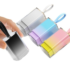 <span class=keywords><strong>Tampon</strong></span> de signature manuscrite 002 en plastique, dégradé de couleurs, photosensible, avec cordon, coloré, portable, personnalisé - Product Image 5