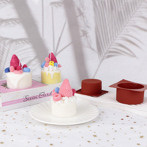 Silicone <b>Candle</b> <b>Mold</b> Round DIY Handmade Soap Diffuser Plaster <b>Mold</b> Ornament Craft Tool - Product Image 3