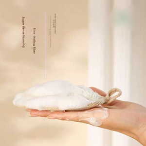 Serviette de bain exfoliante en loofah pour le dos, naturelle, elliptique, pour usage domestique quotidien - Product Image 4