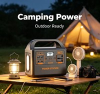 Station d'alimentation portable 300W 192Wh LiFePO4, alimentation de secours, 110V, grande capacité, batterie externe pour extérieur