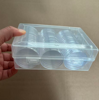 50pcs 40.6mm Coin Capsule Collection Stockage Ensemble US Coin Box American Silver Eagle Coin Case