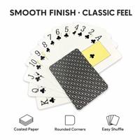 Cartes à Jouer Personnalisées 54 Cartes Standard Poker 6388mm Papier Couché OEM Jeu de Cartes Écologique Durable Boîte en Plastique Jeu de Famille