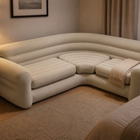 Canapé gonflable modulaire, mobilier pneumatique portable pour la maison, le salon, l'hôtel, la salle de séjour, conception OEM personnalisée
