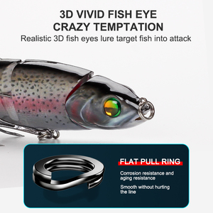 VMJM05-6.5 Top vende attraenti 16.8cm 39g di pittura olografica snodato Baby Bull Shad esche di <span class=keywords><strong>pesce</strong></span> - Product Image 5