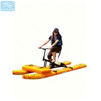 Vélo aquatique à pédales plat, 1 personne, cadre en aluminium avec tapis flottant avant, léger, pour lac, pliable, de Chine, Lumark