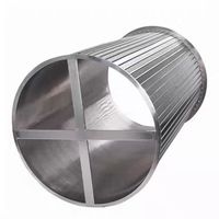 Malla de alambre tipo cuña Johnson de acero inoxidable 304 316L, malla continua ranurada en V para pozos de agua y petróleo, personalizada