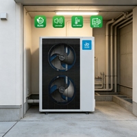 Pompe à chaleur air-eau monobloc JIADA R290 15KW EVI DC Inverter à COP élevé et basse température pour chauffage au sol, chauffage domestique, ECS, ODM