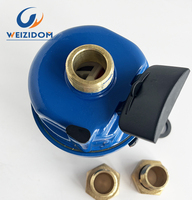 Medidor de Agua Volumétrico con Cuerpo de Cobre, Precio de Fábrica, IP68 Impermeable, Alta Precisión Clase C, Logotipo OEM Disponible, Embalaje Disponible, DN15-40