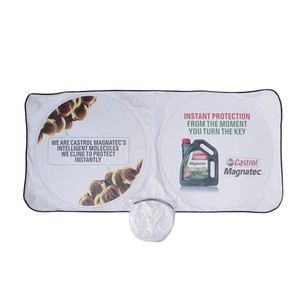Pare-soleil de voiture personnalisé avec logo, impression haute définition, qualité supérieure, idéal pour les cadeaux d'<span class=keywords><strong>achat</strong></span> de voiture - Product Image 1