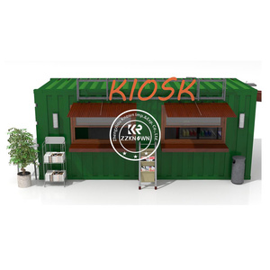 ร้านอาหารสำเร็จรูปกลางแจ้ง ปี 2025 ร้านอาหารฟาสต์ฟู้ดเคลื่อนที่ โมดูลาร์ คอนเทนเนอร์ บาร์ ร้านกาแฟ สำหรับขาย - Product Image 4