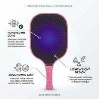 Juego de Palas de Pickleball Ligeras de Fibra de Vidrio con Núcleo de Panal para Adolescentes y Principiantes, Suministro Directo de Fábrica
