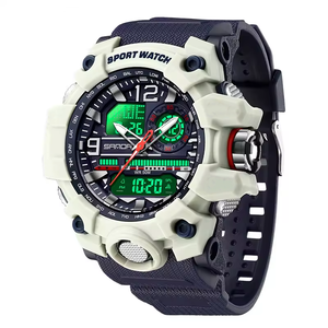 นาฬิกาแฟชั่น LED สำหรับผู้ชาย นักเรียน วัยรุ่น นาฬิกาอิเล็กทรอนิกส์สุดหรู กันน้ำ พร้อมไฟกลางคืน นาฬิกาผู้ชายอเนกประสงค์ ระบบกลไก - Product Image 2