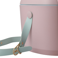 Rose 12QT Mini Femmes Glacière Camping En Plein Air Voyage Congélateur Bière Seau Isolation Refroidissement Boîte Portable Pique-Nique Alimentaire Boîte