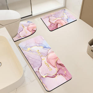 Alfombrillas <span class=keywords><strong>de</strong></span> tres piezas estilo diatomita para <span class=keywords><strong>baño</strong></span>, alfombra en forma <span class=keywords><strong>de</strong></span> U, alfombrillas absorbentes para lavabo <span class=keywords><strong>de</strong></span> secado rápido - Product Image 4