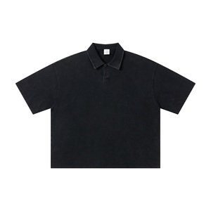 <span class=keywords><strong>Polo</strong></span> da Uomo in Cotone 100% di Alta Qualità con Ricamo Personalizzato, Lavaggio Acido, Logo Personalizzato, Stile Vintage per Golf - Product Image 2
