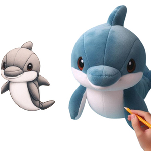 ตุ๊กตา<span class=keywords><strong>โลมา</strong></span>ยัดไส้มหาสมุทรของเล่นตุ๊กตาโลมาน่ารักแบบกำหนดเอง - Product Image 2