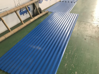 Feuille ondulée de profil de bobine de tôle de toiture en acier galvanisé par aluminium ondulé enduit de couleur roulant formant la machine
