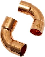 Raccord de tuyau en cuivre ASTM 7/8" OD, coude à 90° à rayon long, filetage NPT femelle pour climatisation