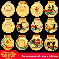 Médailles et trophées personnalisés en alliage de zinc avec impression couleur pour les compétitions de basketball, les jours sportifs scolaires, les marathons - Conception gratuite