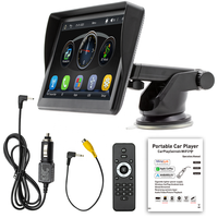 Layar Pintar HD 7 inci Sleek Carplay Baru, Sistem Wireless Carplay MP5 Android AUTO BT FM dengan Monitor Kamera Mundur