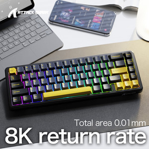 Tấn Công Cá Mập X65 Ông 60% Có Dây Chơi Game Cơ Khí Bàn Phím-Hall Hiệu Ứng Chuyển Đổi Từ Tính 8Khz hot-swappable RGB Bàn Phím - Product Image 2