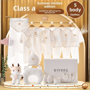 <span class=keywords><strong>Set</strong></span> <span class=keywords><strong>de</strong></span> Regalo <span class=keywords><strong>de</strong></span> 20 Piezas <span class=keywords><strong>de</strong></span> Ropa <span class=keywords><strong>de</strong></span> Bebé 100% Algodón para Recién Nacido, Colección Primavera Verano - Product Image 3